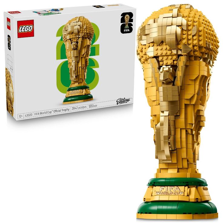 Football World Championship Trophy Building Set – Collector Display Model