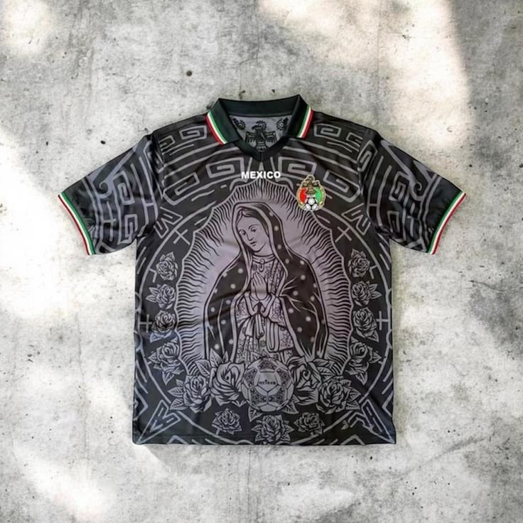 Black Virgencita Retro Jersey